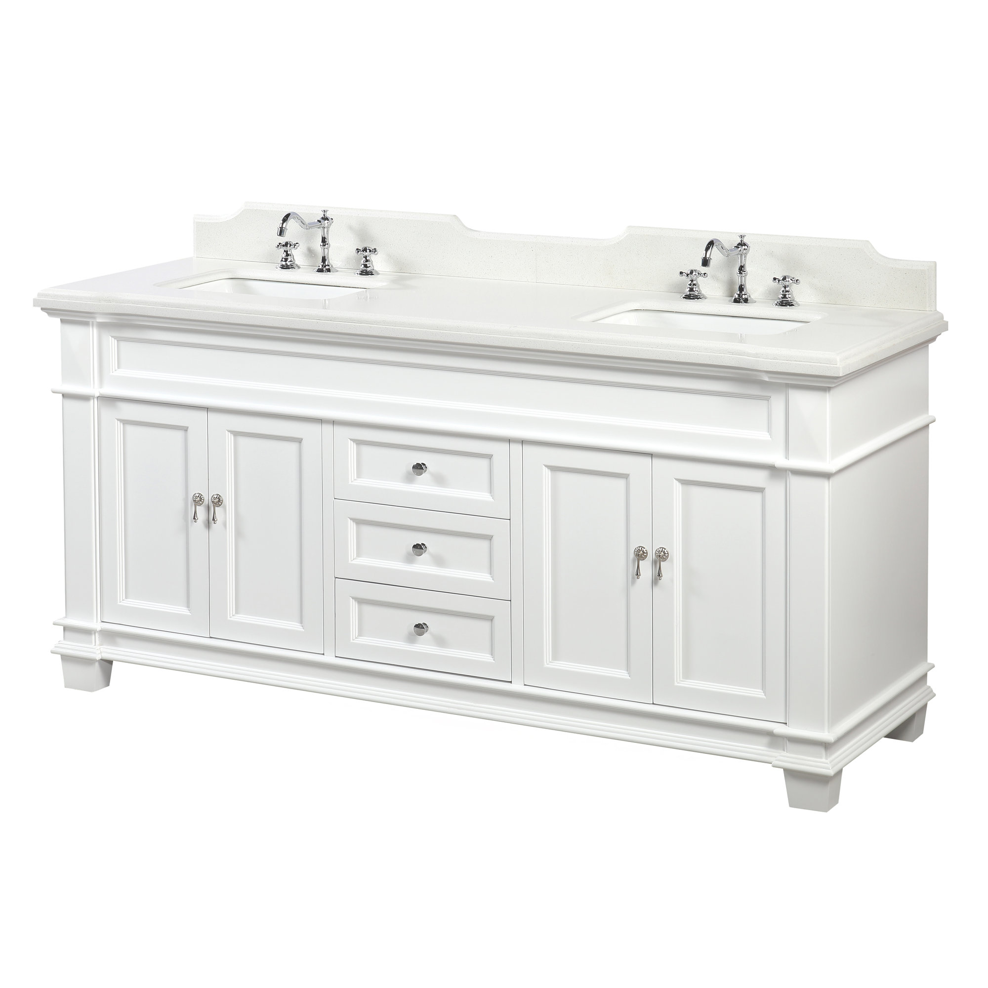 Elizabeth 72" Double Bathroom Vanity Set & Reviews Joss & Main